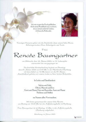 Portrait von Renate Baumgartner
