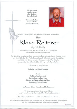 Portrait von Klaus Reiterer vlg. Waldvilla