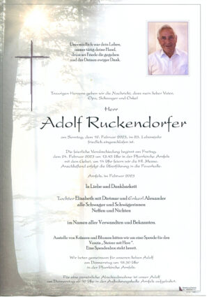Portrait von Adolf Ruckendorfer